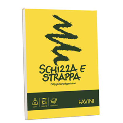 Immagine di Blocco 150 Fogli Favini Schizza & Strappa - A5 - 150 x 210mm - 50gr [A200705]