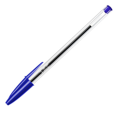 Penna a Sfera Bic Cristal Blu Punta Media 1.0mm [8373609] - Vendita  articoli cartoleria e cancelleria per scuola e ufficio
