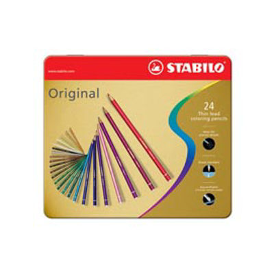 Immagine di STABILO Original scatola in metallo da 24 colori ass. [8774-6]