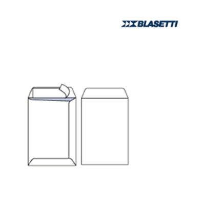 Immagine di Busta a sacco bianca - serie Mailpack - strip adesivo - 190x260 mm - 70 gr - Blasetti - conf. 100 pezzi [562]