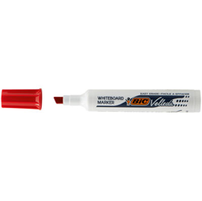 Immagine di Pennarello Whiteboard Marker Velleda 1791 - rosso - punta a scalpello da 3,3 a 4,6mm - Bic [1199179103]