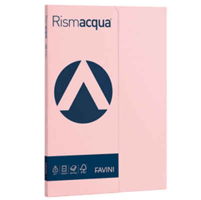 Immagine di RISMACQUA SMALL A4 100FG 90gr ROSA 10 FAVINI [A69S144]