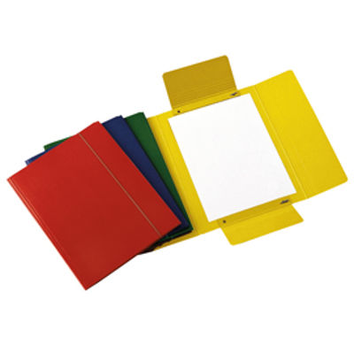 Immagine di Cartellina con elastico - presspan - 3 lembi - 700 gr - 25x34 cm - colori assortiti - Cartotecnica del Garda - conf. 10 pezzi [CG0032PBXXXAE15]
