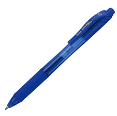 Immagine di Roller a scatto Energel X BL107 - punta 0,7mm blu  - Pentel [BL107-CX]