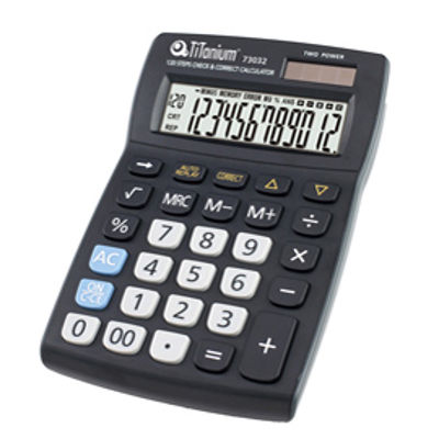 Calcolatrice da tavolo - 73032 - 12 cifre - Titanium [CD2695-12RP] -  Vendita articoli cartoleria e cancelleria per scuola e ufficio
