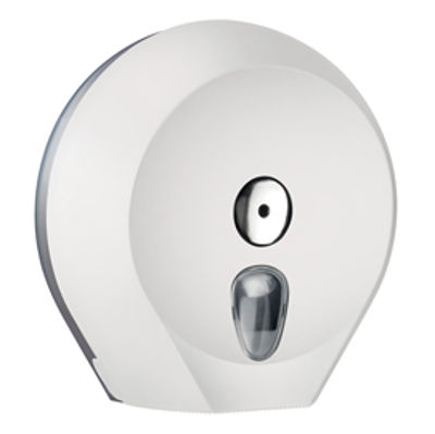 Immagine di Dispenser Soft Touch di carta igienica in rotolo Mini Jumbo - bianco - Mar Plast [A75610BI]