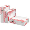Immagine di Scatola archivio Speedbox - dorso 10 cm - 35x25cm - bianco e rosso - Esselte - conf. 25 pezzi [623908]
