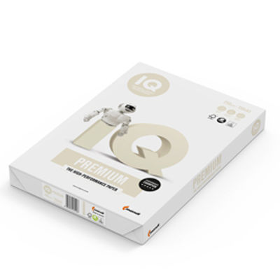 Immagine di Carta IQ Premium - A3 - 297 x 420mm - 250gr - bianco - Mondi - conf. 150fg [6072]