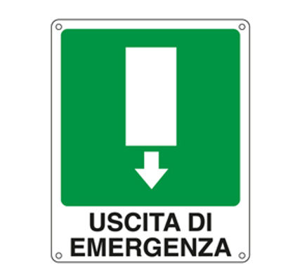 Immagine di pz.1 Cartello uscita di emergenza (in ba [20107X]