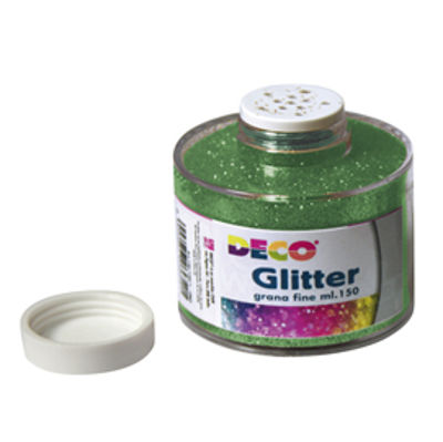 Immagine di Barattolo glitter grana fine 150ml verde art.130/100 CWR [130/100/5]