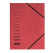 Immagine di Cartella 3 lembi - con elastico - cartoncino - f.to A4 - rosso - Pagna [24001-01]