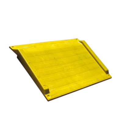 Immagine di Rampa per scalini - 75x125,6x7,5 cm - giallo [BAR0806]