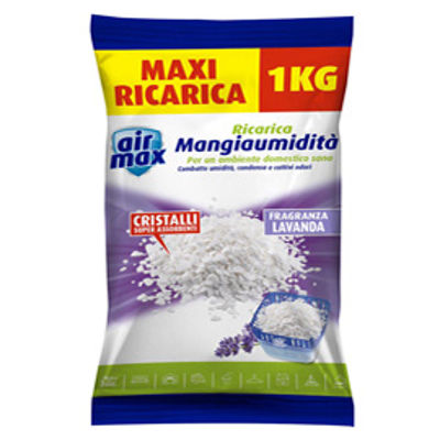 Immagine di Ricarica sali assorbiumidità - lavanda - 1 kg - Air Max [D0732]