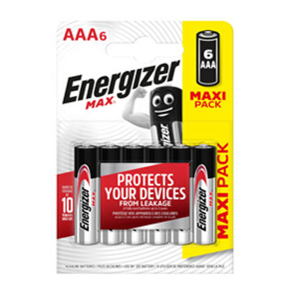 Immagine di Pile ministilo AAA - 1,5V - Energizer max - conf. 6 pezzi [E301532700]