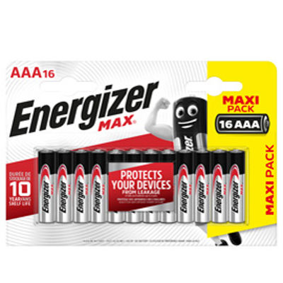 Immagine di Pile ministilo AAA - 1,5V - Energizer max - conf. 16 pezzi [E301539300]