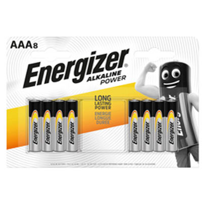 Immagine di Pile Ministilo AAA - 1,5V - Energizer Alkaline Power - Conf. 8 pezzi [E300839200]