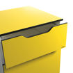 Immagine di Mobile quadro advanced con anta e due maniglie - giallo - 45x45x100cm - Durable [3131-04]