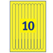 Immagine di Braccialetti identificativi stampabili - giallo - 5 fogli - A4 - Avery [L4001-5]
