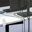 Immagine di Schermo protettivo da scrivania TIMY H61xL80cm conganci per fissaggio [MHTIMYPL80]