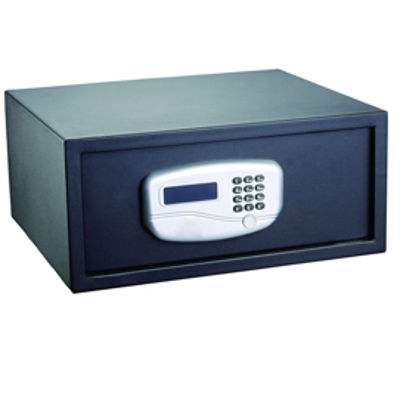 Immagine di Cassaforte di sicurezza - serratura elettronica - 43,2x37x19,5 cm - 10,5 kg - nero - Iternet [SS0432JA]