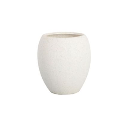 Immagine di Bicchiere porta spazzolini linea Stone - bianco - King Collection [B1597083]