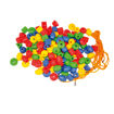Immagine di Perle in plastica - 2 cm - colori e forme assortiti - CWR - bauletto 140 pezzi [12339]