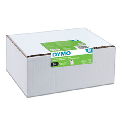 Immagine di Value pack 6 rotoli etichette Spediz/Badge 54x101mm bianco (220etic/rt) Dymo LW [2093092]
