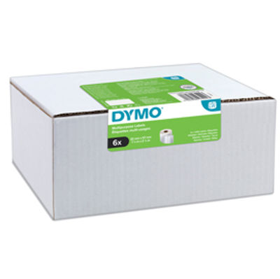 Immagine di Value pack 6 rotoli etichette multi-uso 57x32mm bianco (1000 etic/rt) Dymo LW [2093094]