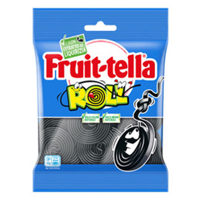 Immagine di Caramella gommosa - liquirizia roll - formato pocket 90 gr - Fruit-Tella [06398100]