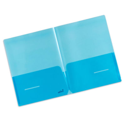 Immagine di Cartellina doppia tasca Plastidea - PP - blu - Iternet - conf. 5 pezzi [7010BL]