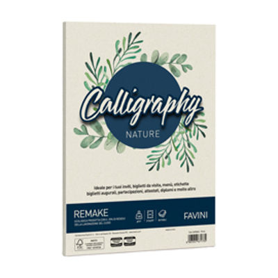 Immagine di Carta Calligraphy Nature Remake - A4 - 120 gr - perla - Favini - conf. 50 fogli [A690664]