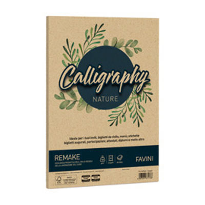 Immagine di Carta Calligraphy Nature Remake - A4 - 120 gr - acquamarina - Favini - conf. 50 fogli [A69R664]