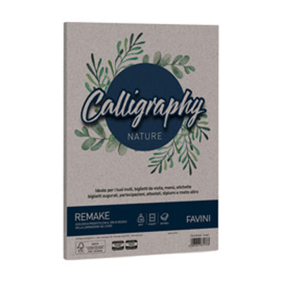Immagine di Carta Calligraphy Nature Remake - A4 - 120 gr - scoglio - Favini - conf. 50 fogli [A69U664]
