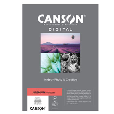 Immagine di Carta Inkjet Premium - A3 - 255 gr - lucida - 20 fogli - Canson [C33300S007]