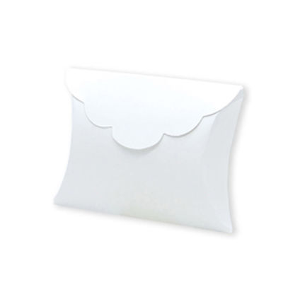 Immagine di Scatolina portaconfetti - carta - 10 x 8 x 3 cm - bianco - Big Party - conf.25 pezzi [81666]