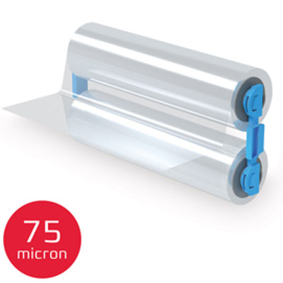 Immagine di Ricarica cartuccia - film - 75 micron - lucido - per plastificatrice Foton 30 - GBC [4410026]