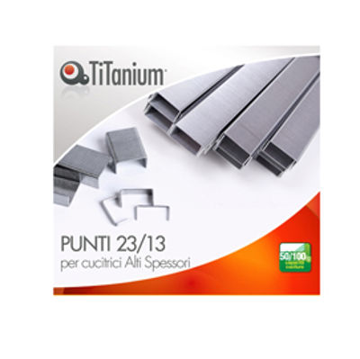 Immagine di Punti metallici 23/13 - TiTanium - conf. 1000 pezzi [23/13TI]