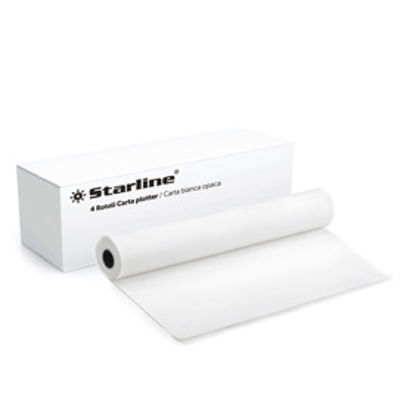 Immagine di Carta plotter - stampa inkjet - 610mm x 50m - 80gr - Starline [STL2533]