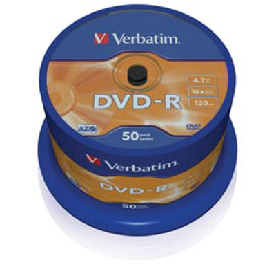 Immagine di conf.50 DVD-R 16X 4,7GB spindl e 43548 V [43548]