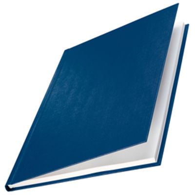 Immagine di Copertine Impressbind - rigide - 3,5 mm - finitura lino - blu - Leitz - scatola 10 pezzi [73900035]