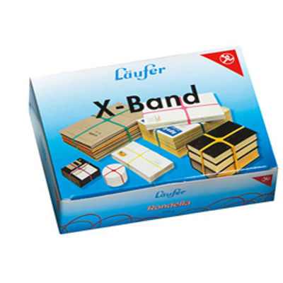 Immagine di Elastici X Band - D 10 cm (150x11 mm) - colori assortiti - Lebez - scatola da 100 gr [515198]