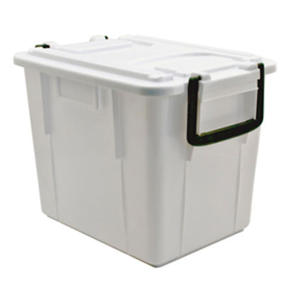 Immagine di Contenitore Foodbox con coperchio - 38x28x30 cm - 20 L - PPL riciclabile - bianco - Mobil Plastic [143/20-BIM]