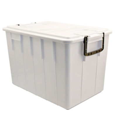 Immagine di Contenitore Foodbox con coperchio - 58x38x38 cm - 60 L - PPL riciclabile - bianco - Mobil Plastic [143/60-BIM]