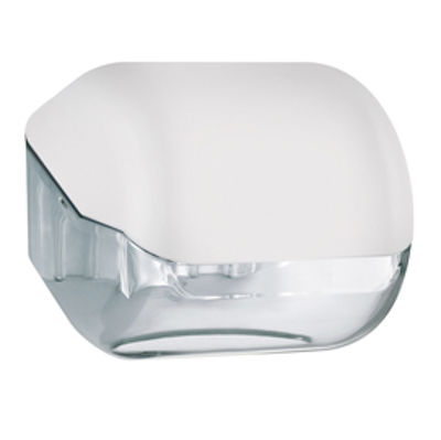 Immagine di Dispenser Soft Touch di carta igienica - 15x14,8x14 cm - plastica - bianco - Mar Plast [A61900BI]