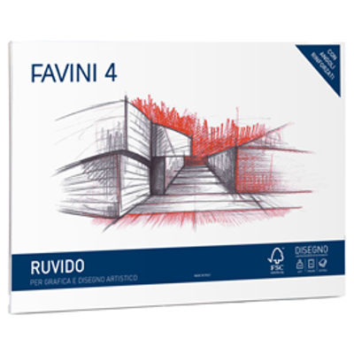 Immagine di Album Favini 4 - 33x48cm - 220gr - 20 fogli - ruvido - Favini [A168503]