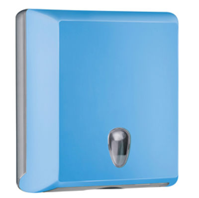Immagine di Dispenser asciugamani piegati Soft Touch - 29x10,5x30,5 cm - azzurro - Mar Plast [A70610EAZ]