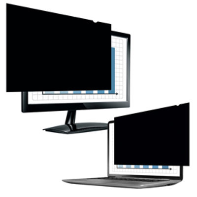 Immagine di Filtro privacy PrivaScreen per monitor - widescreen 12,5''/31,75 cm - formato 16:9 - Fellowes [4813001]