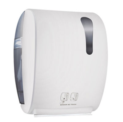 Immagine di Dispenser elettronico asciugamani Kompatto Advan 875 - 32x22,4x40,5 cm - bianco - Mar Plast [A8752RBI]