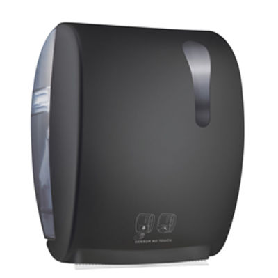 Immagine di Dispenser elettronico asciugamani Kompatto Advan 875 - 32x22,4x40,5 cm - nero - Mar Plast [A8752RNE]