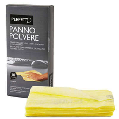 Immagine di Panno Pulipolvere - con oli minerali - 45x30 cm - giallo - Perfetto - conf. 10 pezzi [0261D]